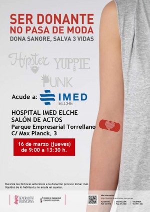 donacion de sangre en Elche